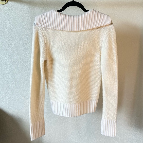 Veronica Beard Brogan Knit Wool Cashmere Polo Sweater - Picture 11 of 11